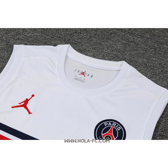 Camiseta de Entrenamiento Paris Saint-Germain 2022-2023 Sin Mangas Blanco y Rojo